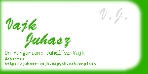 vajk juhasz business card